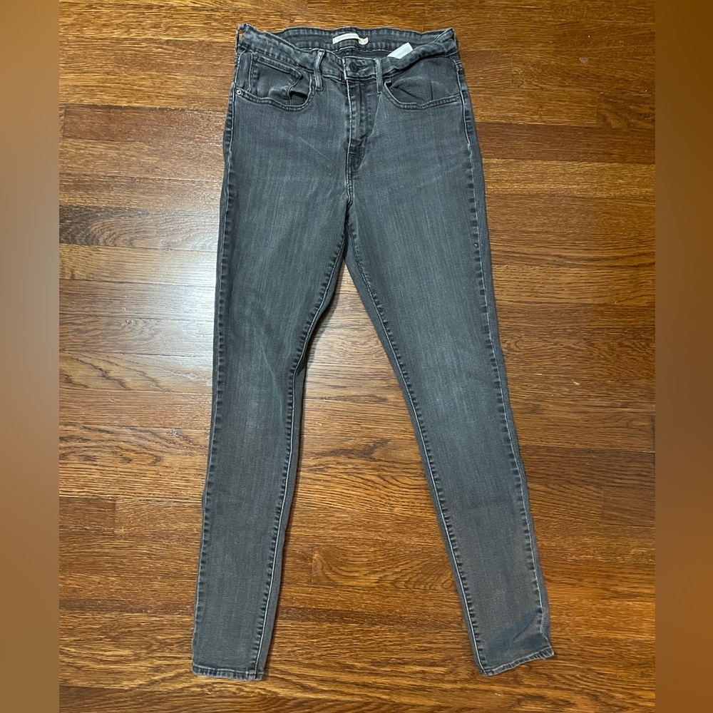 Levi's High Rise Skinny Black Jeans